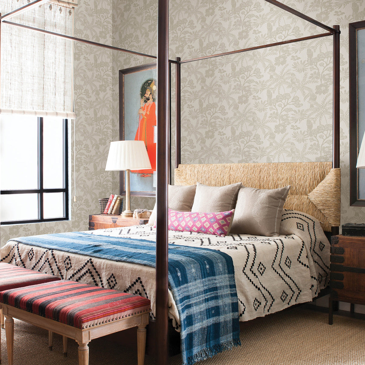 Jacaranda Tropical Trail Wallpaper wallpaper detail or room view