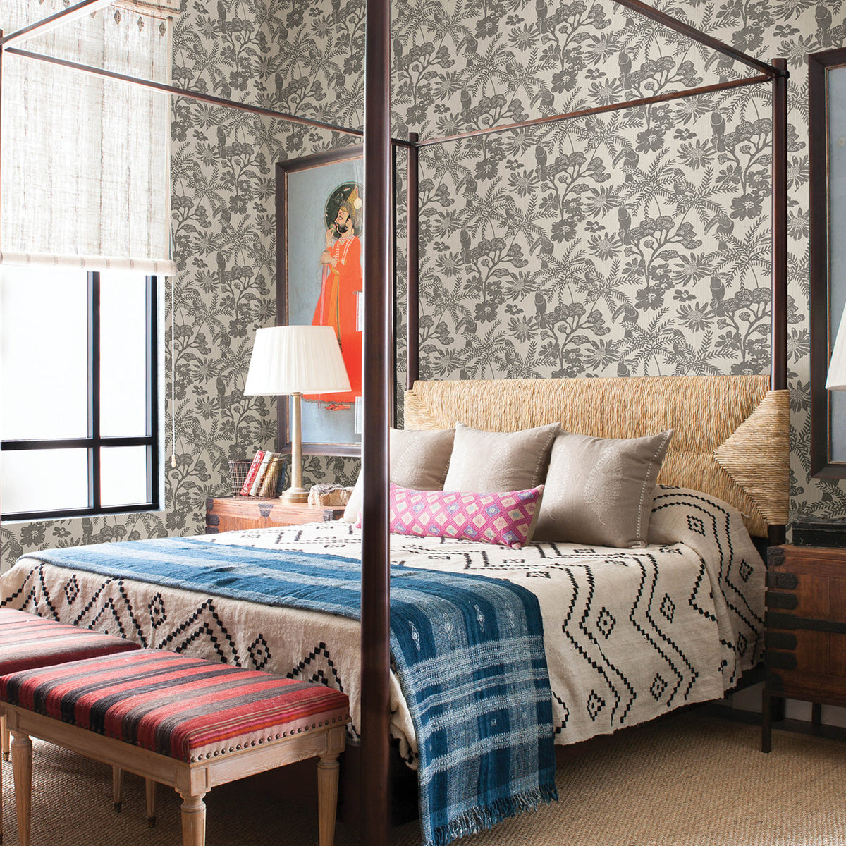 Jacaranda Tropical Trail Wallpaper wallpaper detail or room view