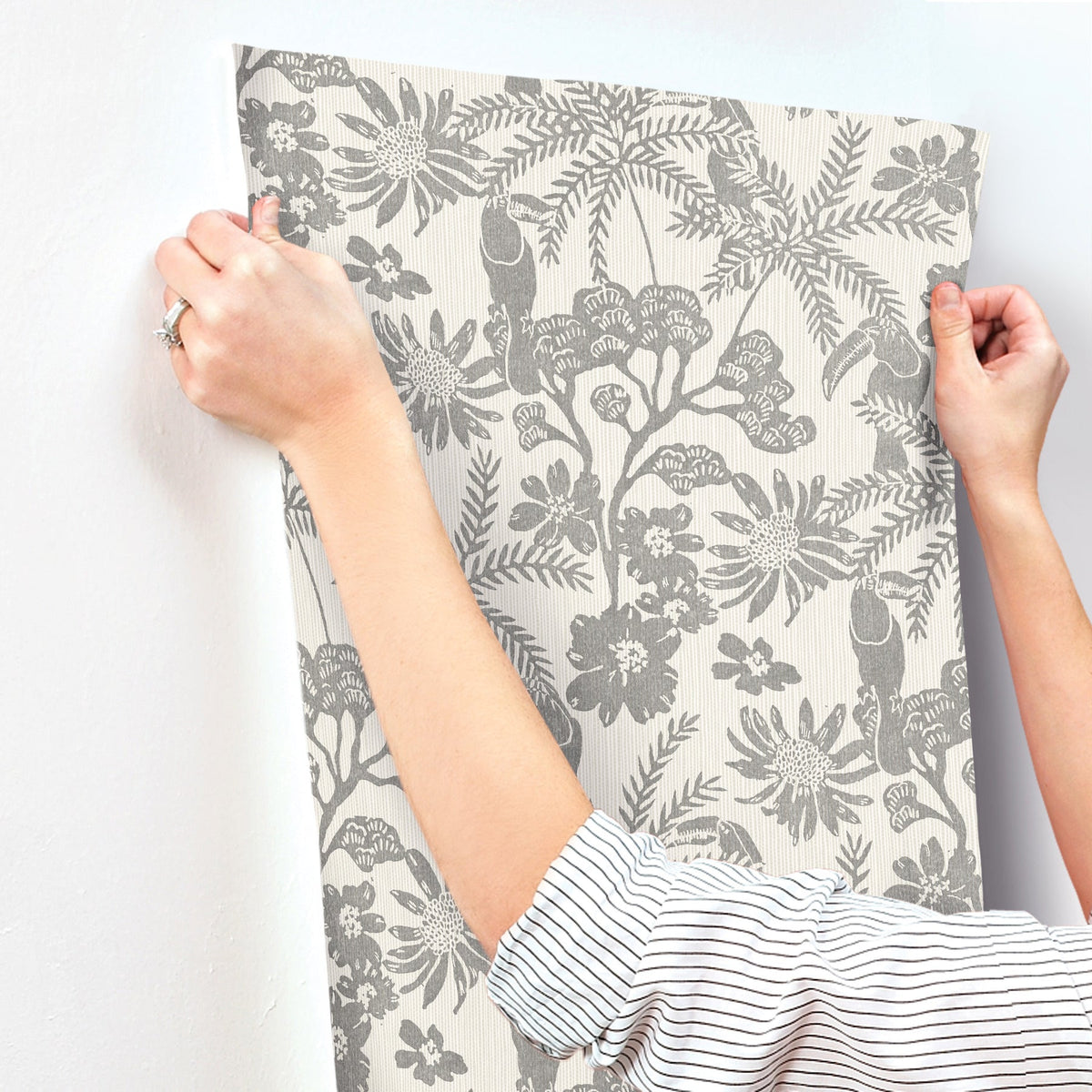 Jacaranda Tropical Trail Wallpaper wallpaper detail or room view