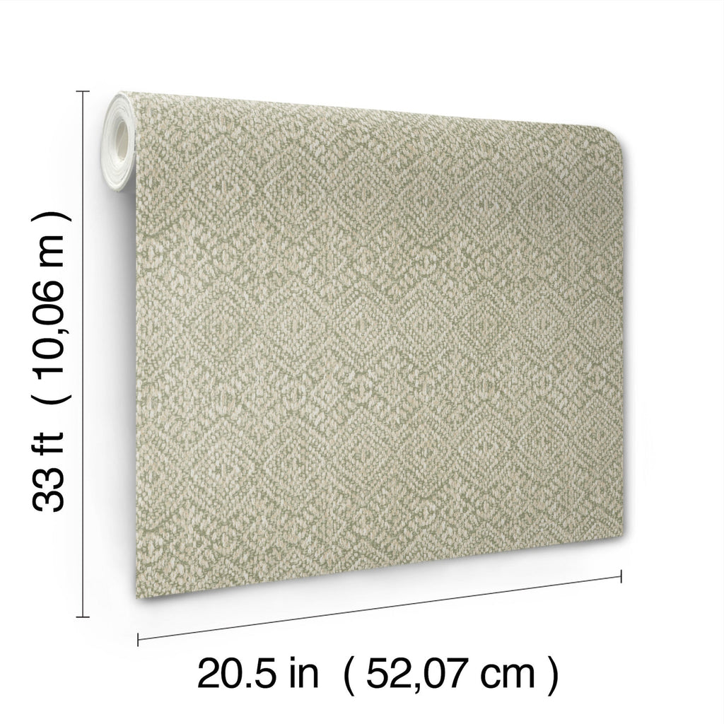 Gallivant Woven Geometric Wallpaper wallpaper detail or room view