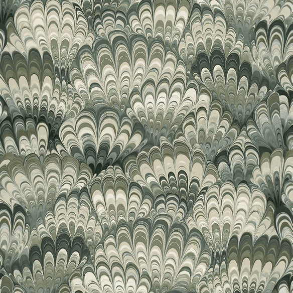 Octavia Dark Green Marbled Ink Wallpaper wallpaper