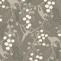 Linden Jungle Canopy Wallpaper in Stone