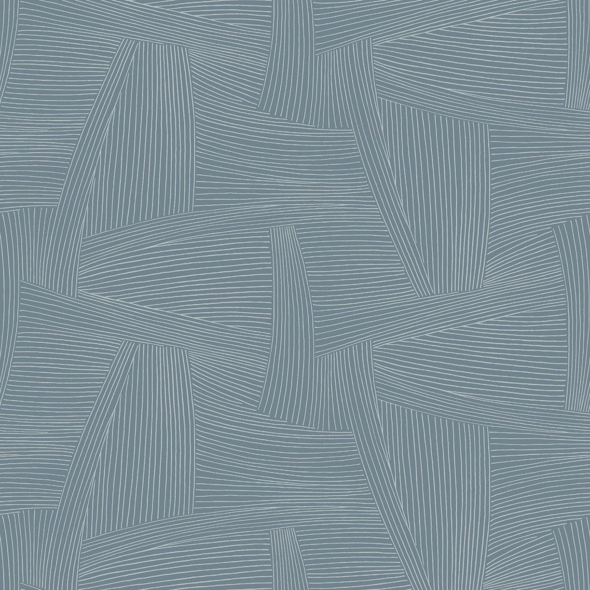 Reid Woven Geometric Wallpaper in Sky Blue