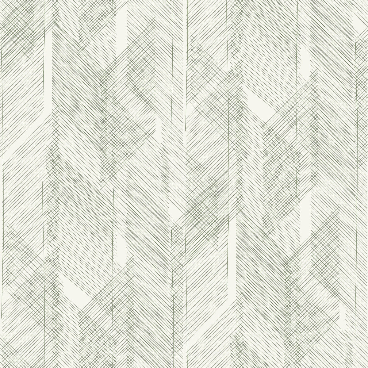 Bryant Crosshatch Wallpaper in Evergreen