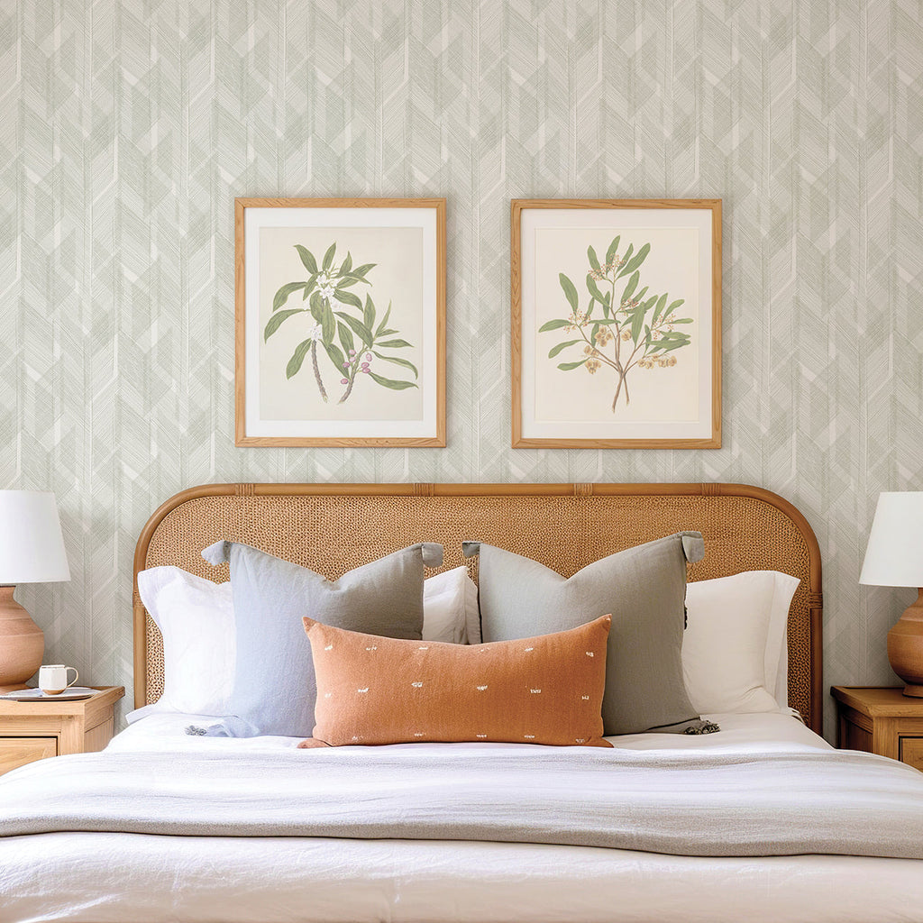 Bryant Crosshatch Wallpaper wallpaper detail or room view