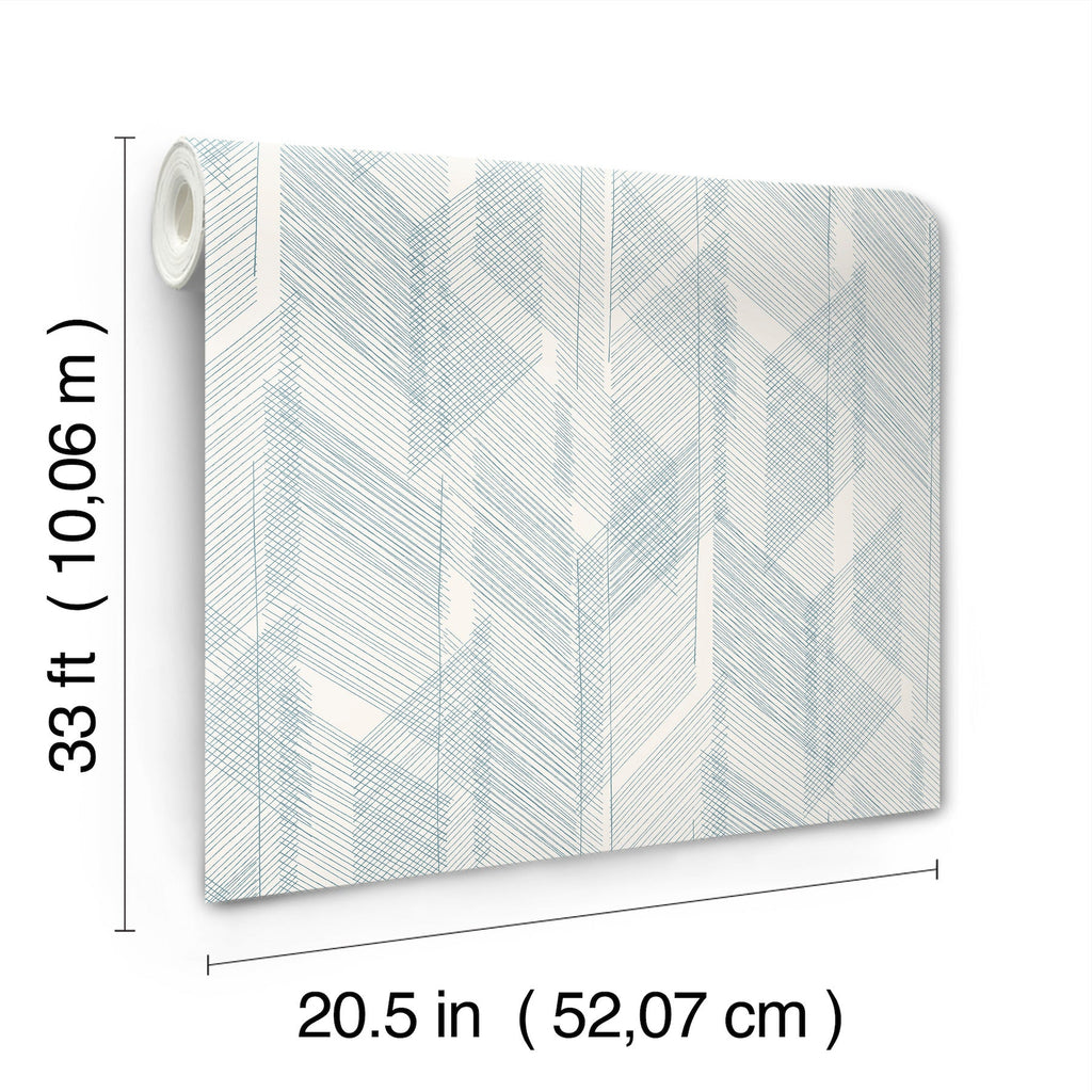 Bryant Crosshatch Wallpaper wallpaper detail or room view