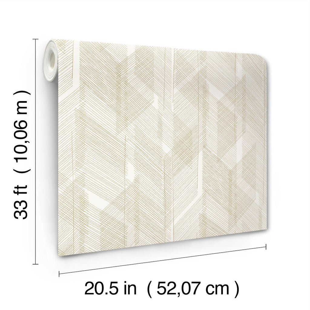 Bryant Crosshatch Wallpaper wallpaper detail or room view