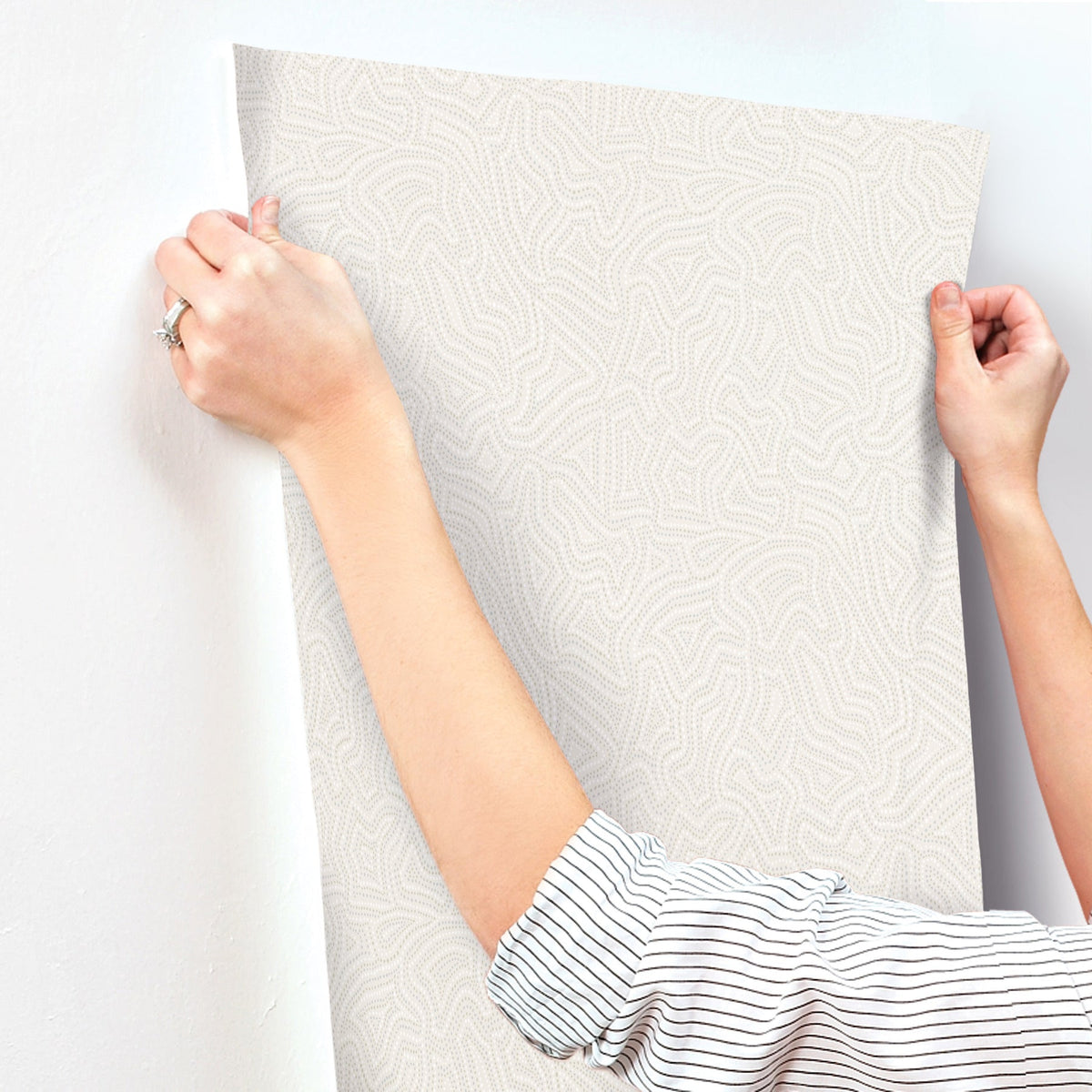 Hollenback Dotted Abstract Wallpaper wallpaper detail or room view