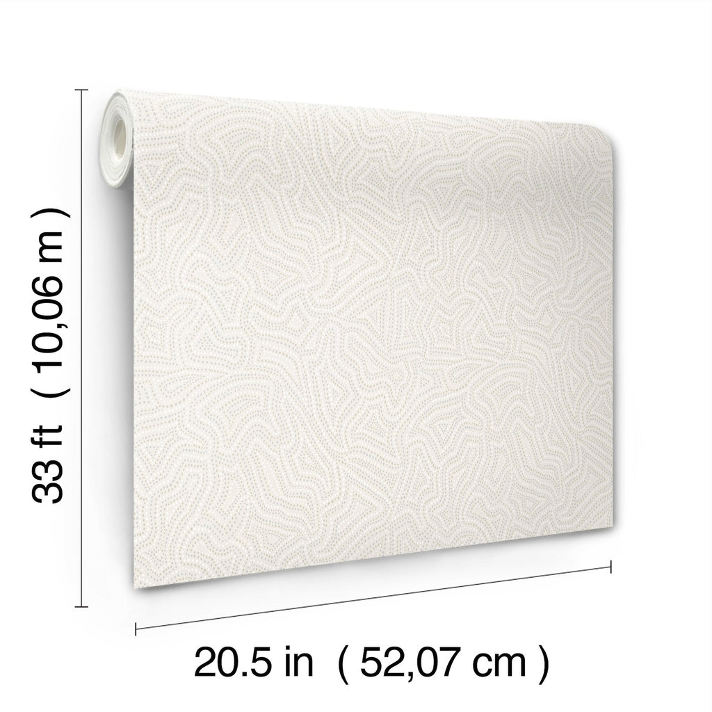 Hollenback Dotted Abstract Wallpaper wallpaper detail or room view