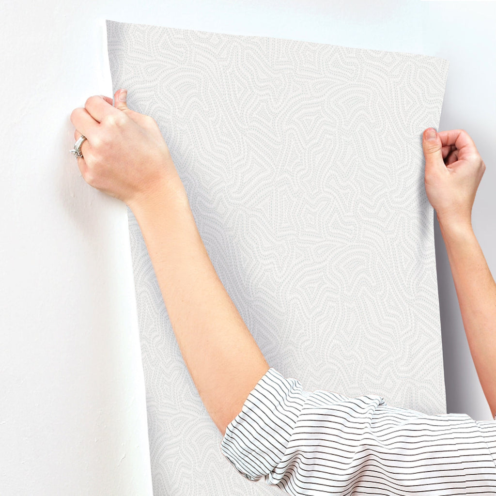 Hollenback Dotted Abstract Wallpaper wallpaper detail or room view