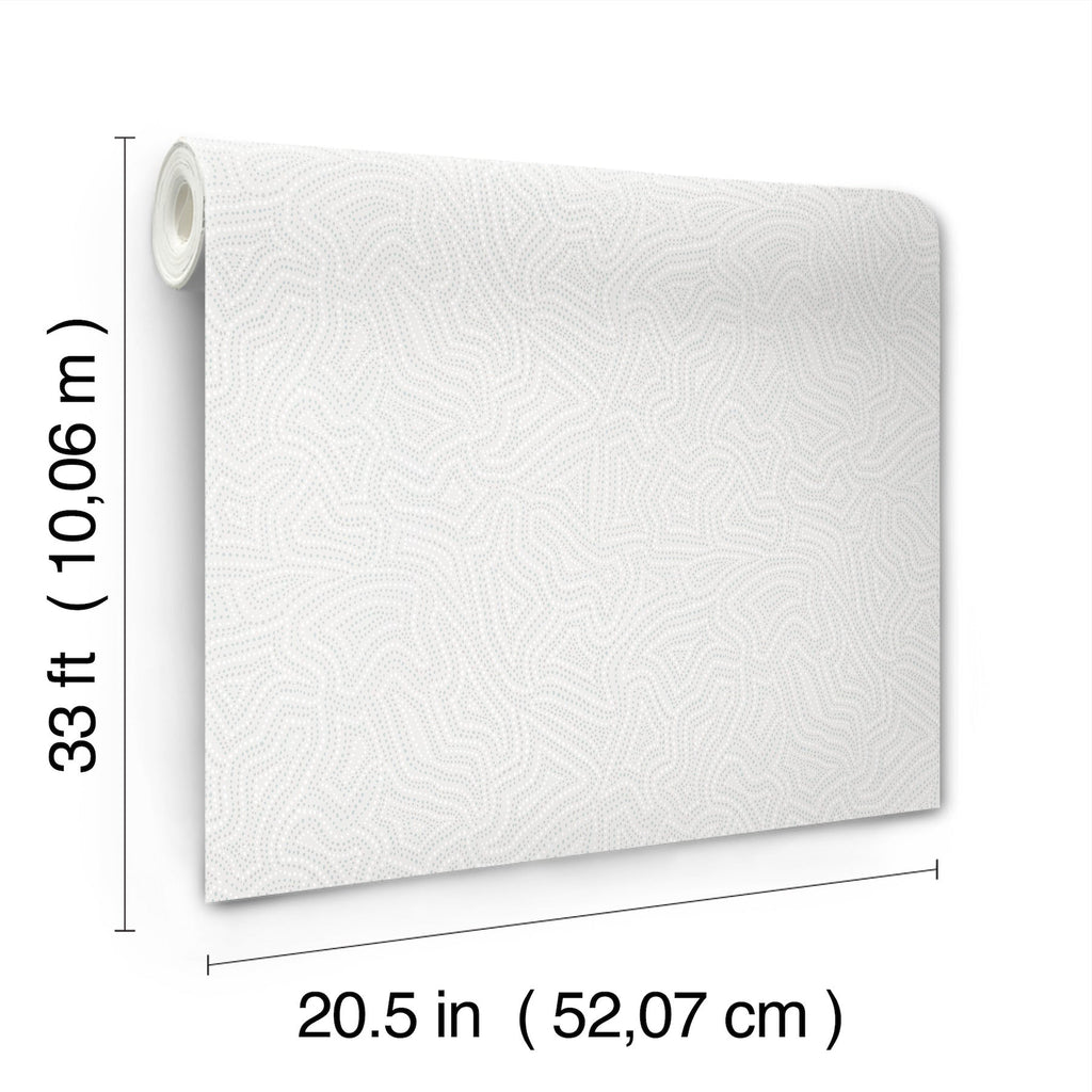 Hollenback Dotted Abstract Wallpaper wallpaper detail or room view