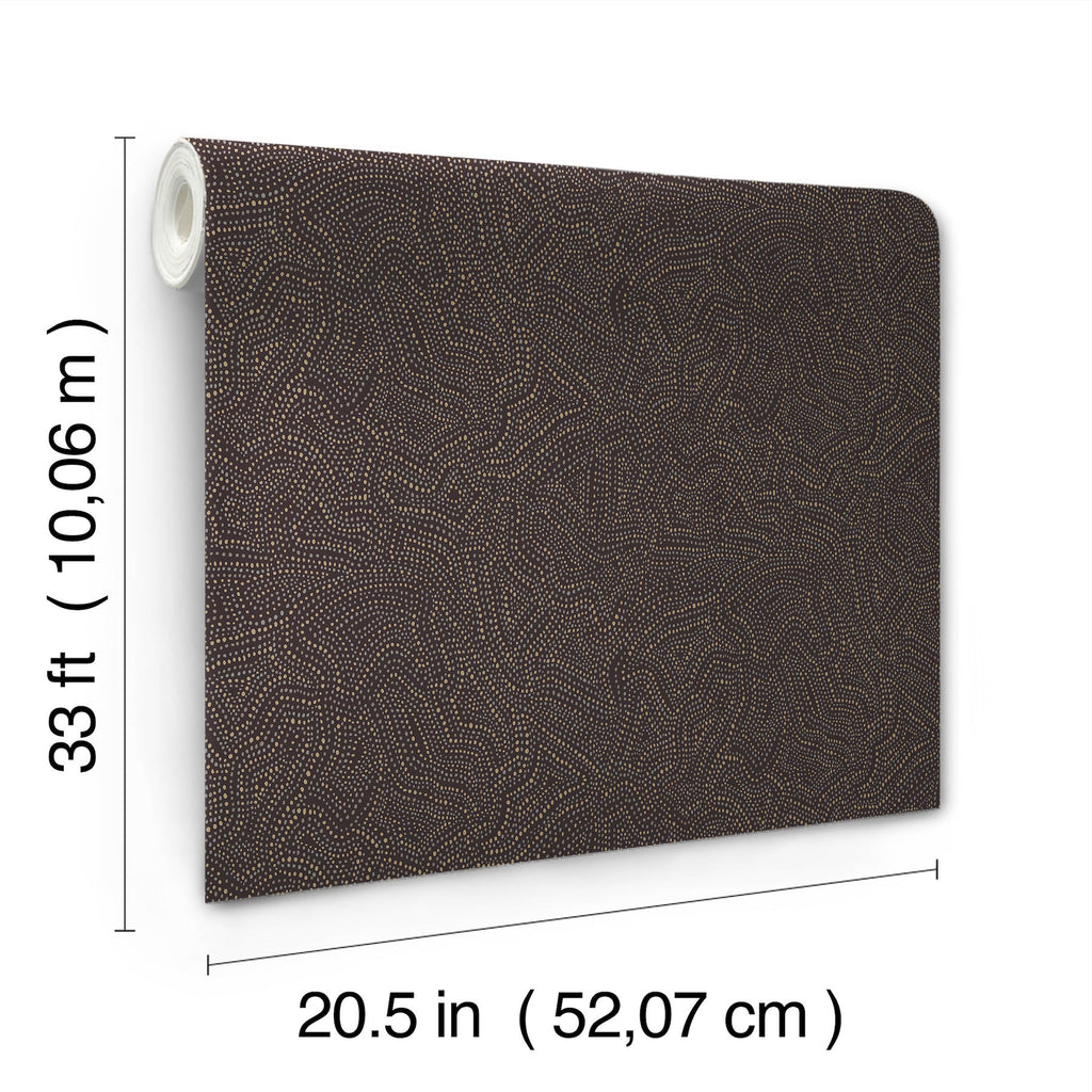 Hollenback Dotted Abstract Wallpaper wallpaper detail or room view