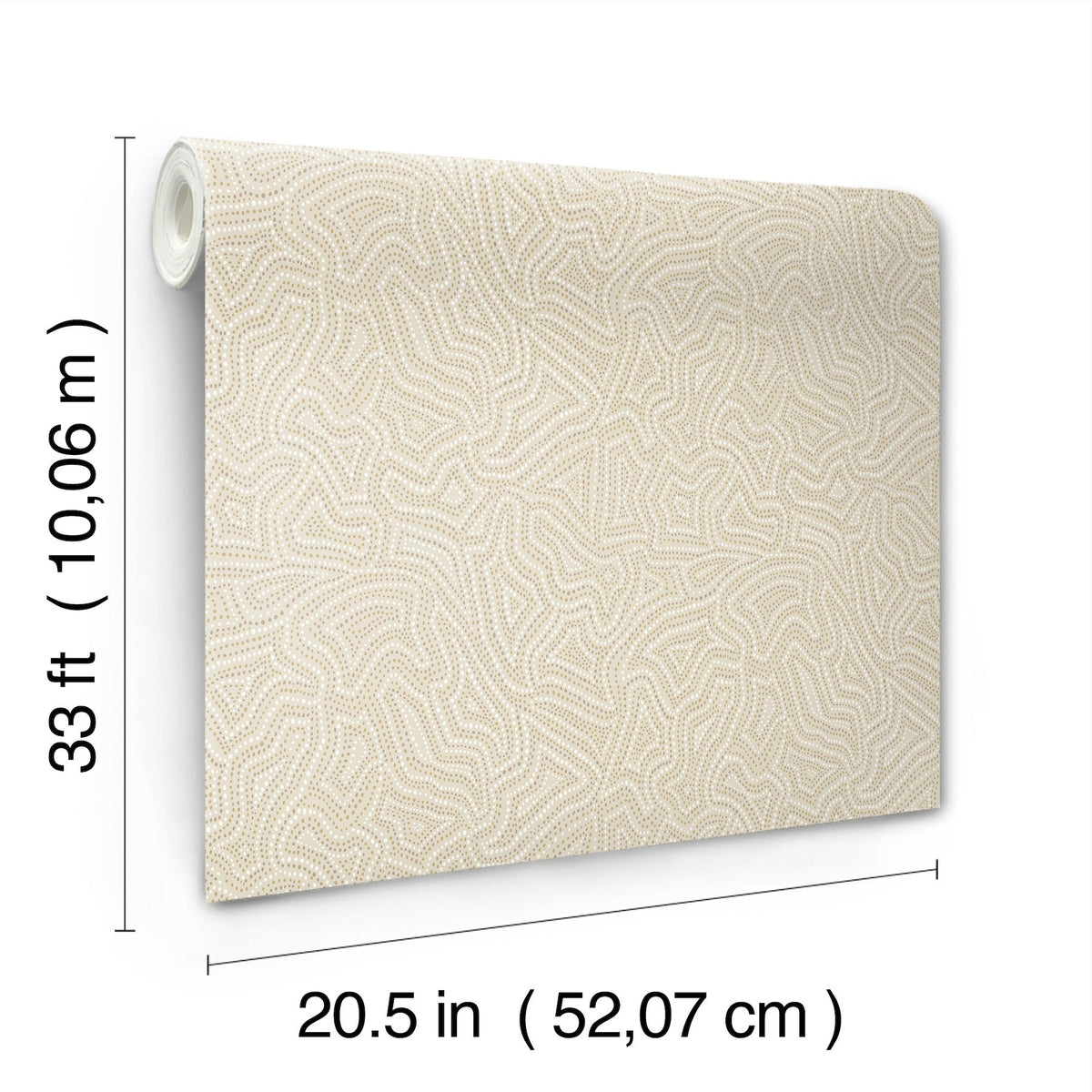 Hollenback Dotted Abstract Wallpaper wallpaper detail or room view
