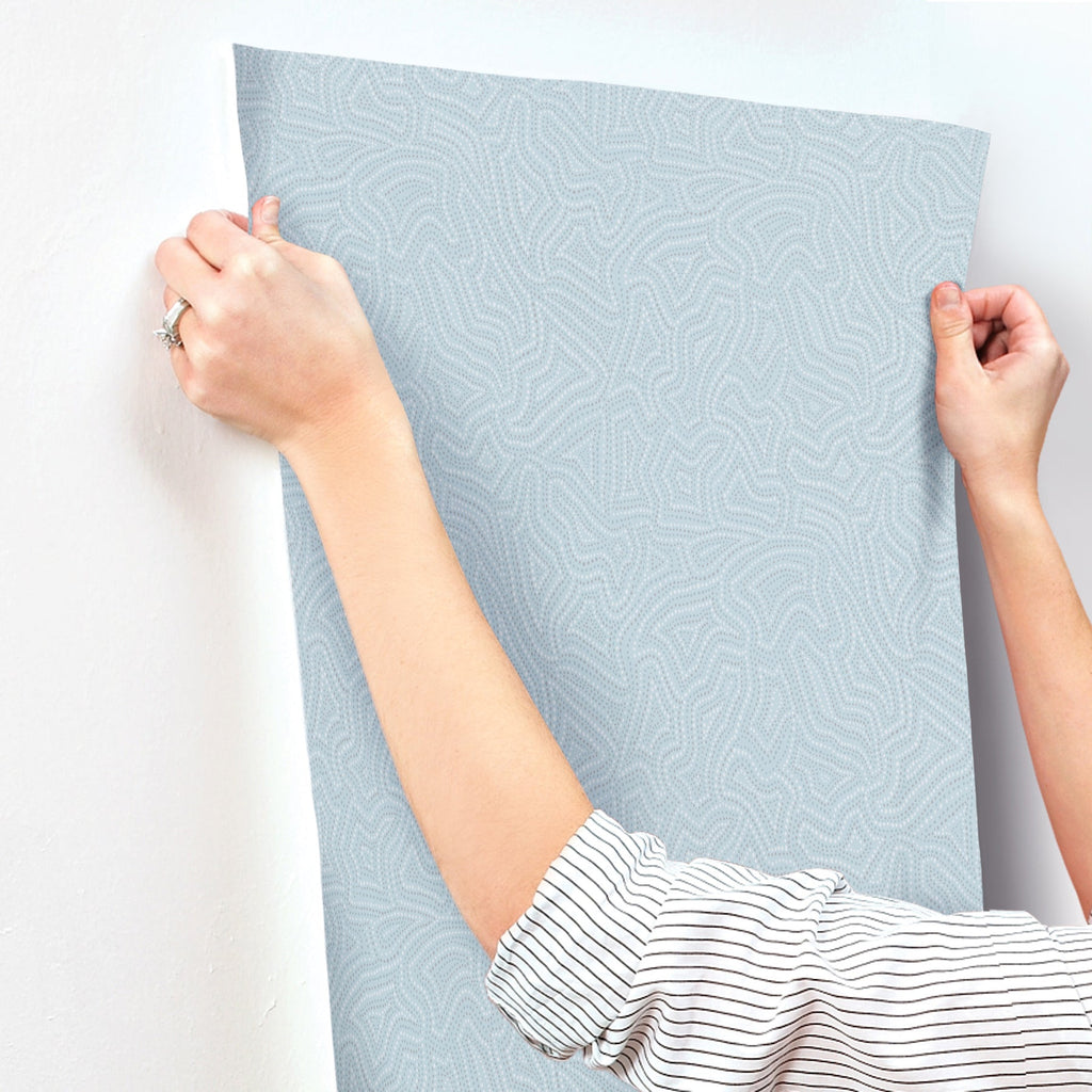 Hollenback Dotted Abstract Wallpaper wallpaper detail or room view