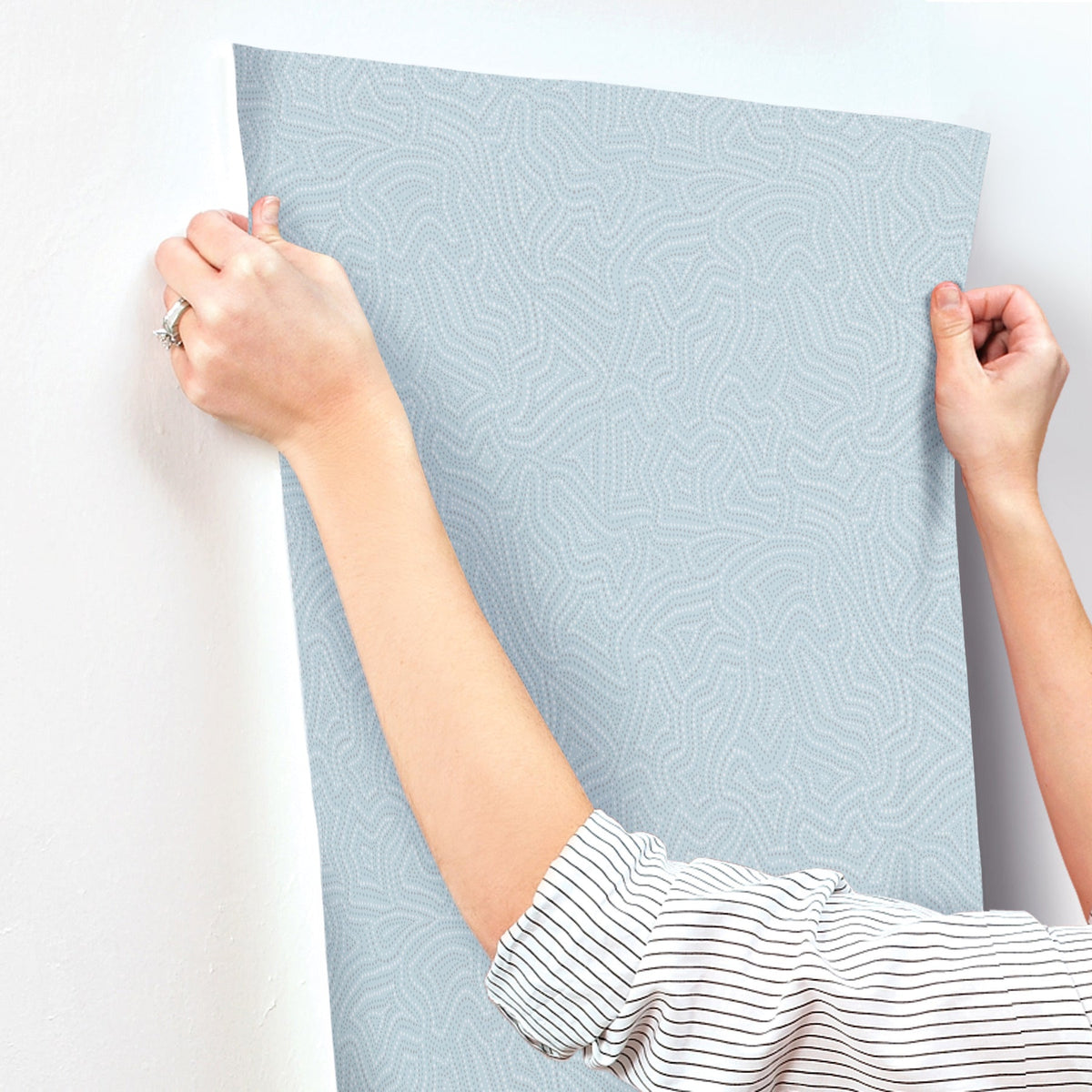 Hollenback Dotted Abstract Wallpaper wallpaper detail or room view