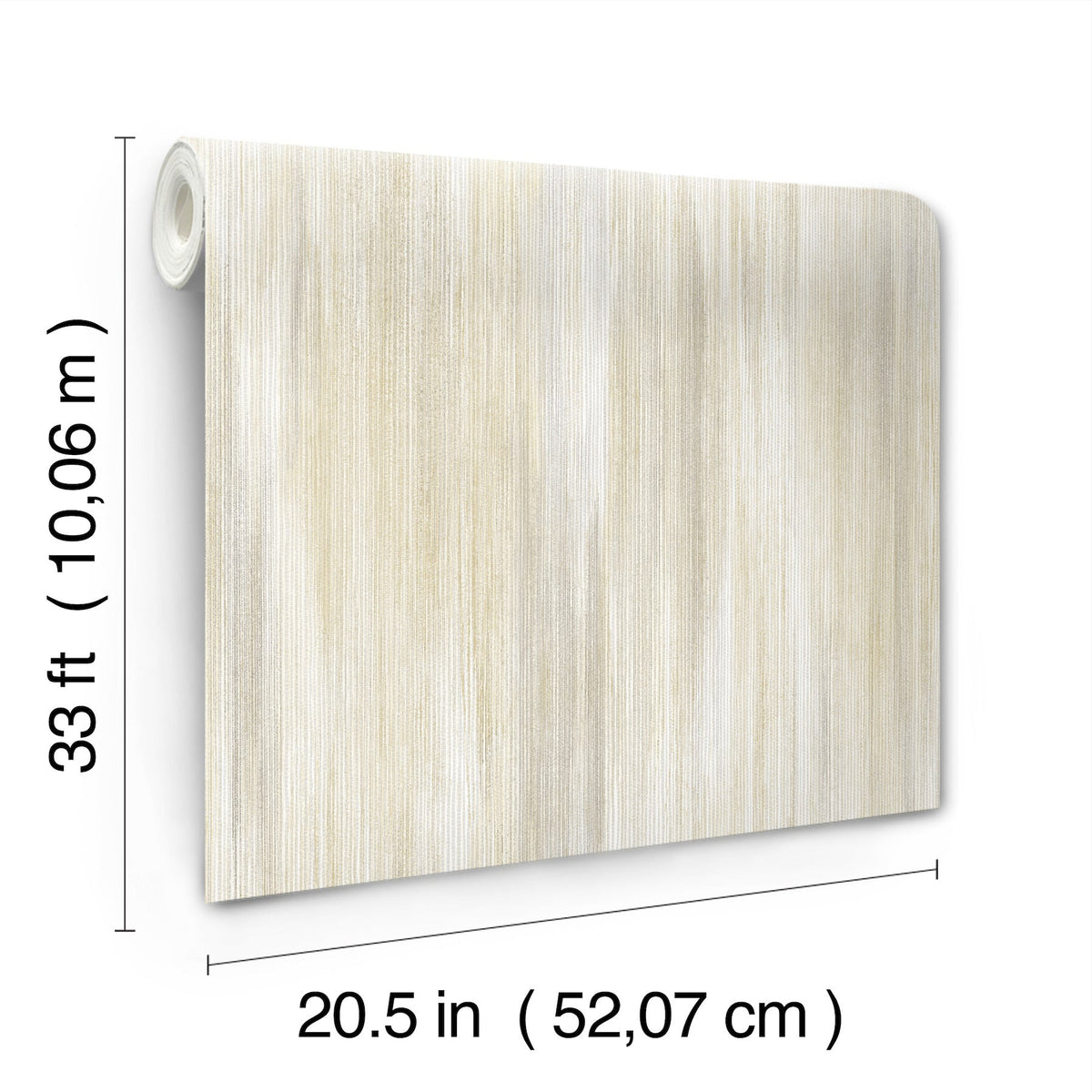 Elysian Ikat Wallpaper in Wheat