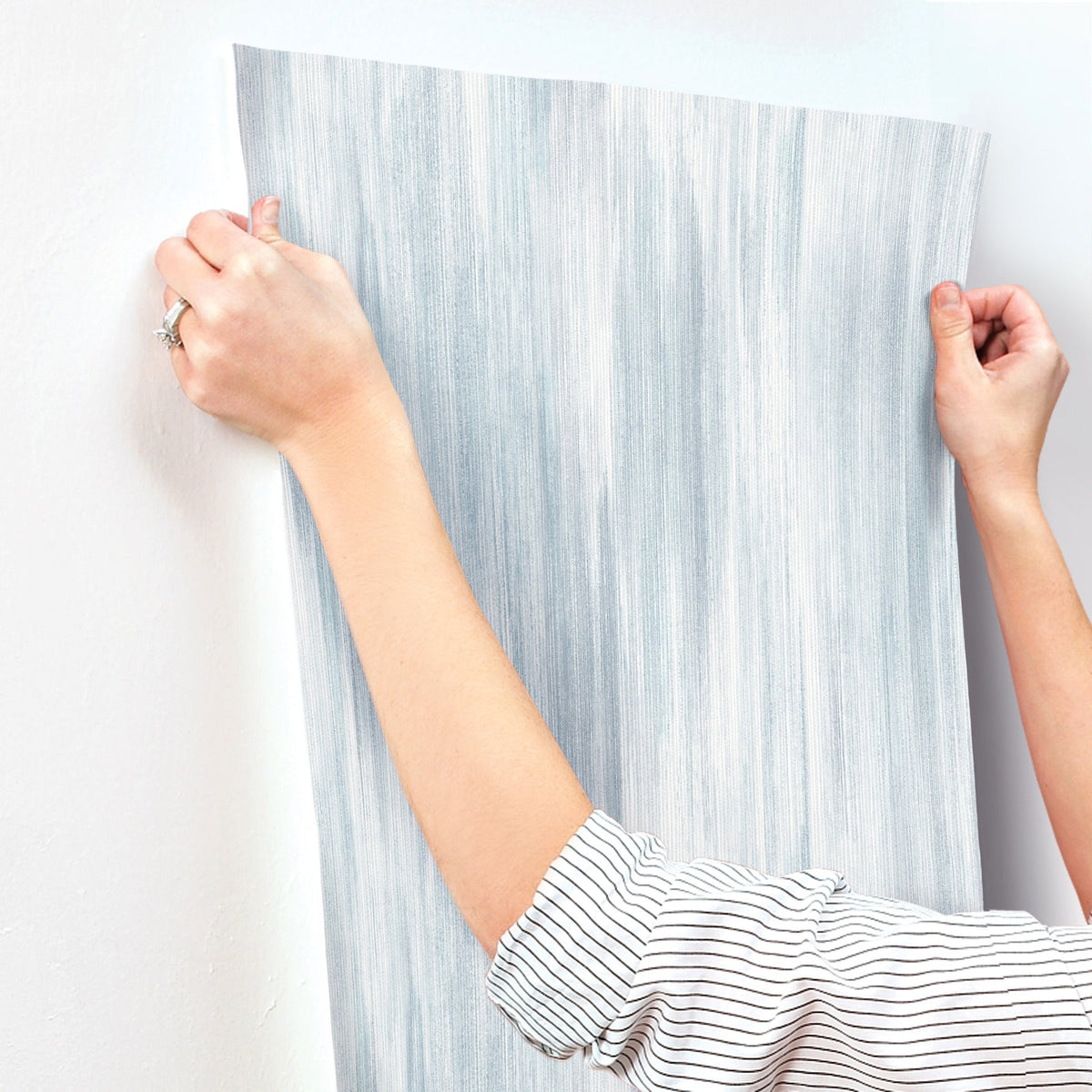 Elysian Ikat Wallpaper wallpaper detail or room view