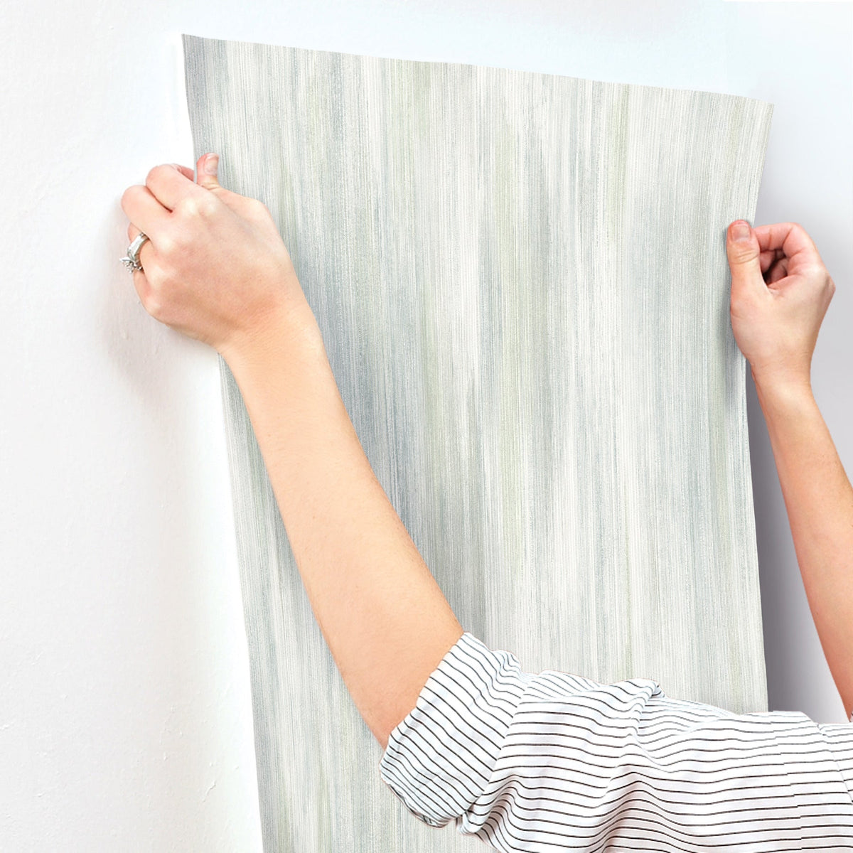 Elysian Ikat Wallpaper wallpaper detail or room view