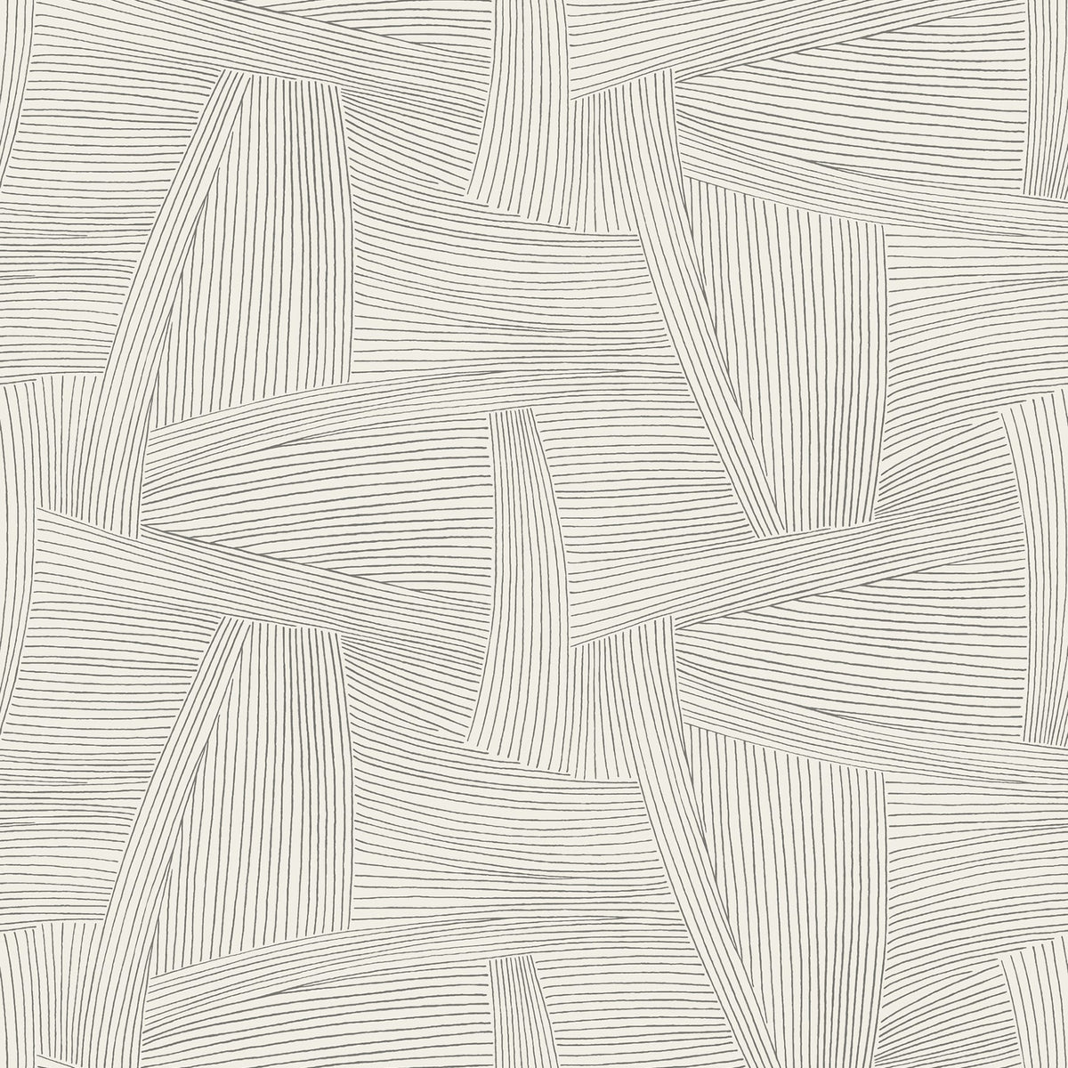 Reid Woven Geometric Wallpaper in Grey