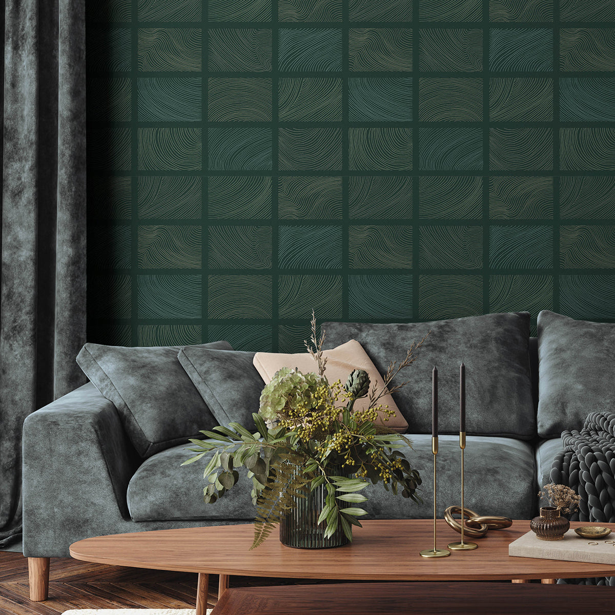 Bronson Topography Wallpaper wallpaper detail or room view