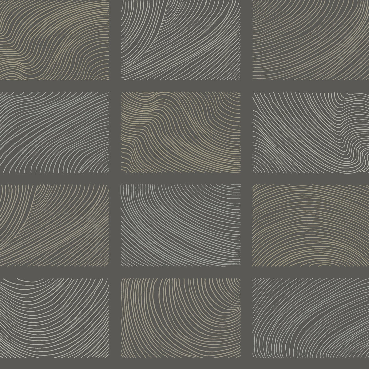 Bronson Topography Wallpaper in Slate
