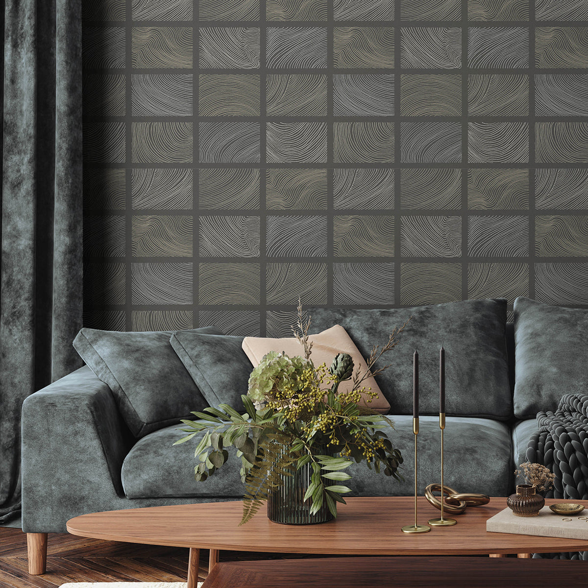 Bronson Topography Wallpaper wallpaper detail or room view