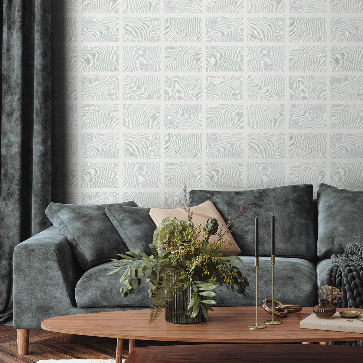 Bronson Topography Wallpaper wallpaper detail or room view