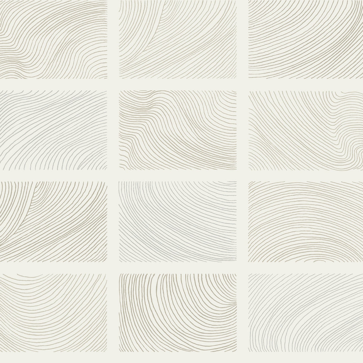 Bronson Topography Wallpaper in Ivory