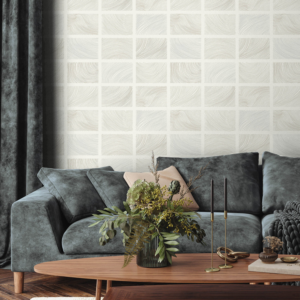 Bronson Topography Wallpaper wallpaper detail or room view
