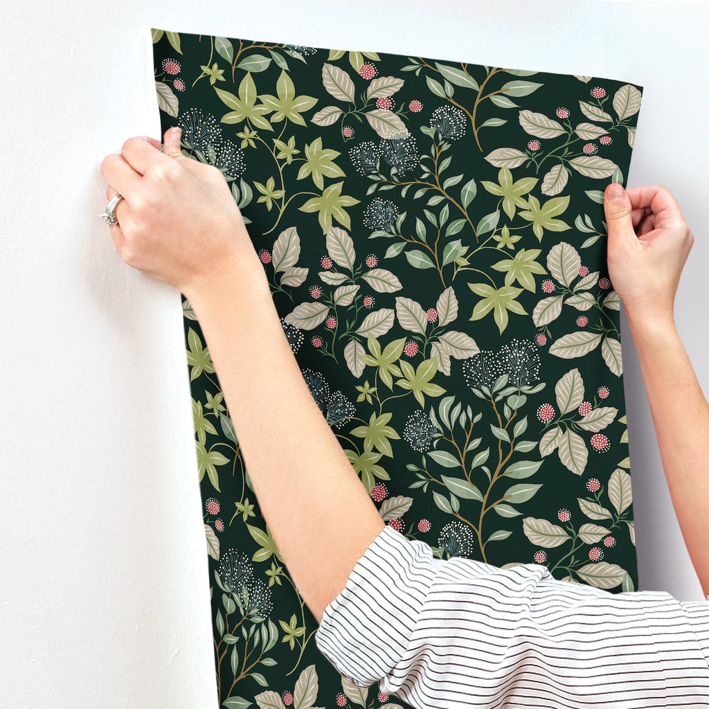Mildred Botanical Trail Wallpaper wallpaper detail or room view