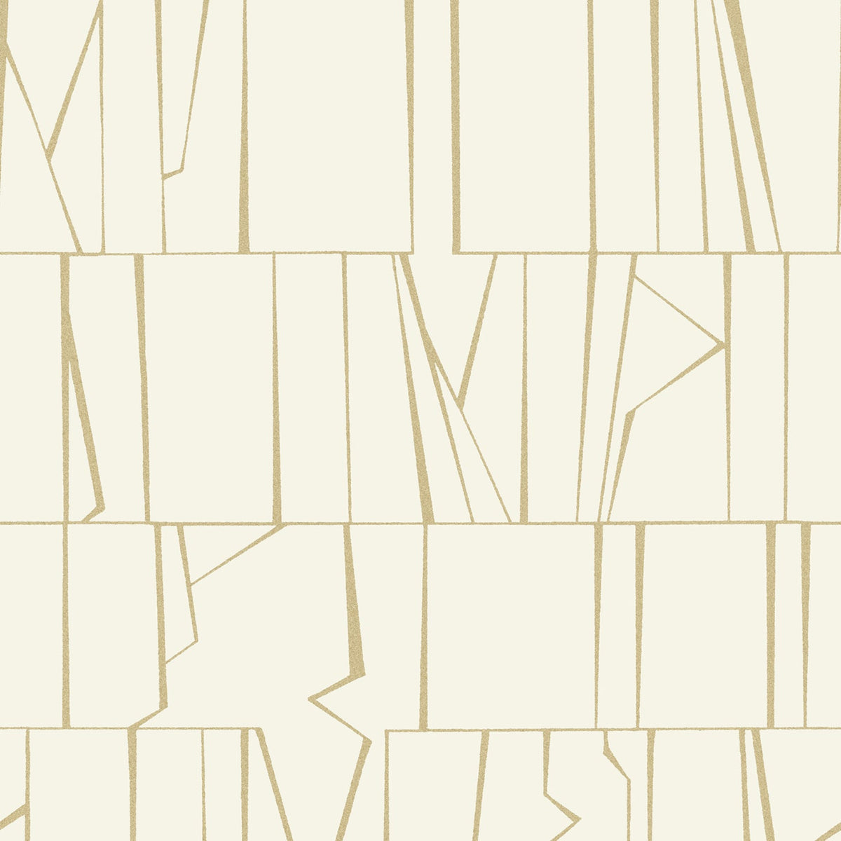 Huntington Geometric Stripe Wallpaper in Gold