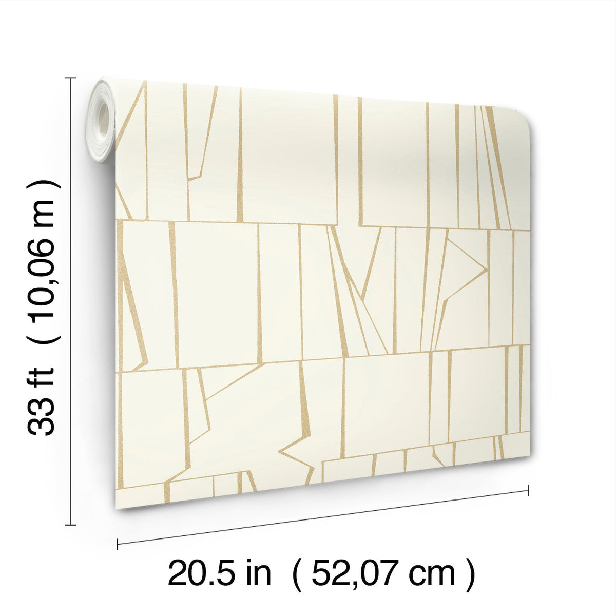 Huntington Geometric Stripe Wallpaper wallpaper detail or room view