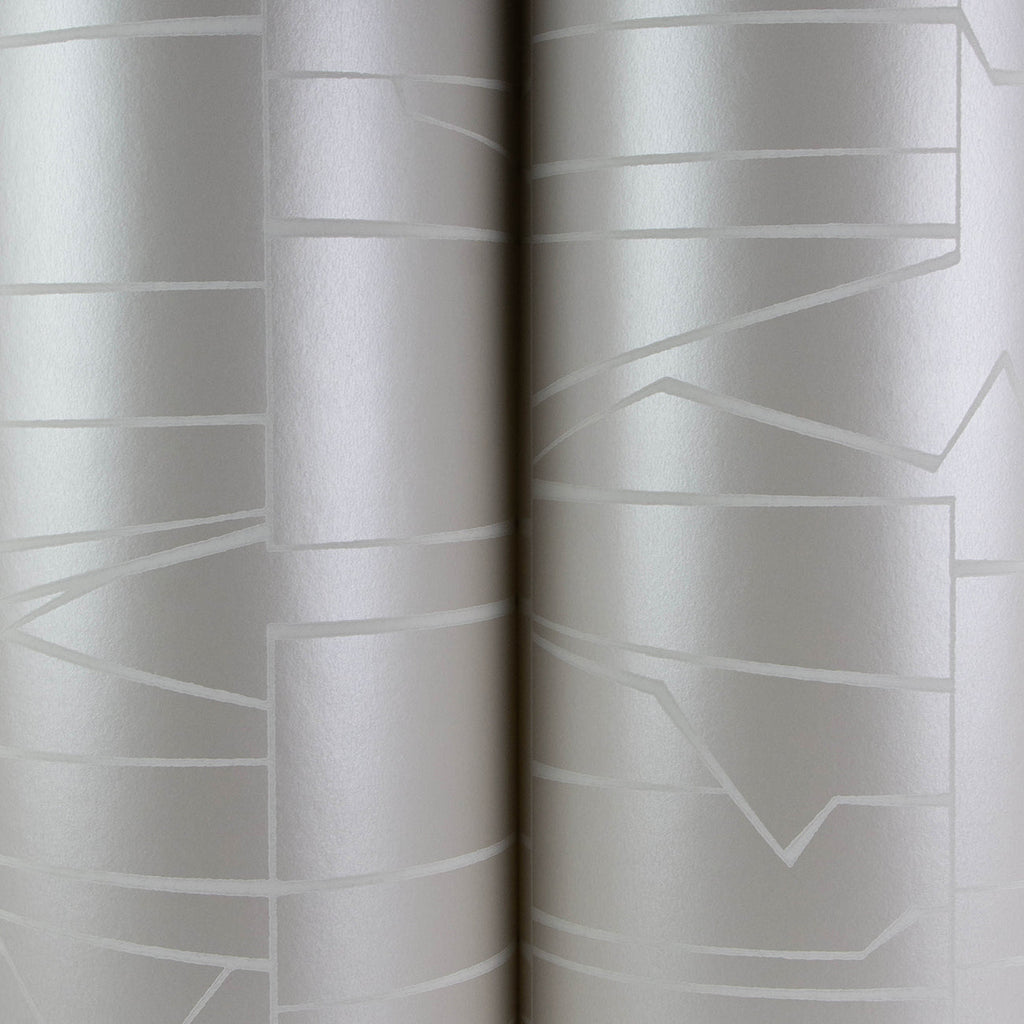 Huntington Geometric Stripe Wallpaper wallpaper detail or room view