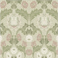 Myrtle Mauve Floral Ogee Wallpaper - 4171-82057