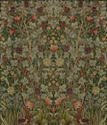 Vine Embroidery Dark Green Wall Mural - 4171-HT84003