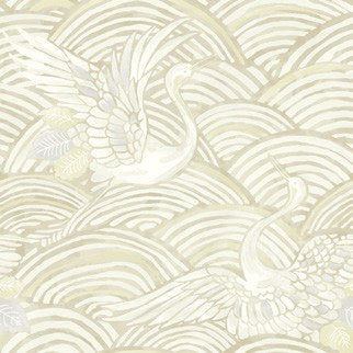Egret Sage Tidal Dance Wallpaper wallpaper