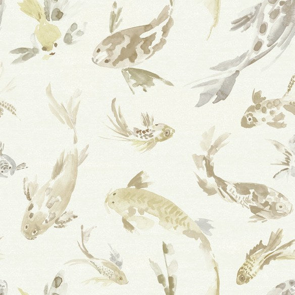 Koi Metallic Fish Wallpaper wallpaper