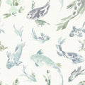 Koi Fish Wallpaper in Stone