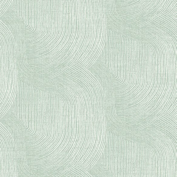 Folly Seafoam Zen Swirls Wallpaper wallpaper