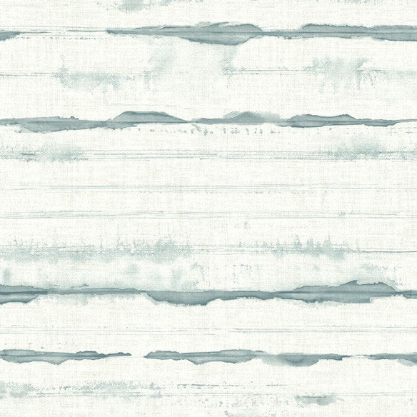 Destin Stripe Wallpaper in Teal