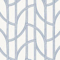 Salvo Curved Contours Wallpaper in Silver