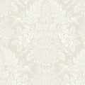 Finch Woodland Damask Wallpaper in Ivory