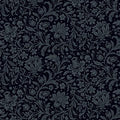 Hague Dark Blue Floral Trail Wallpaper