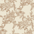 Gerty Fruit Toile Wallpaper in Copper
