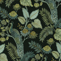 Geneva Black Peacock Paradise Wallpaper