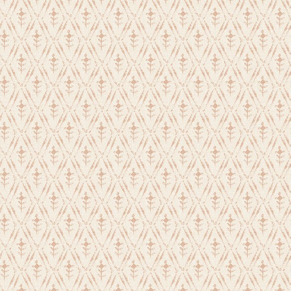 Tillie Taupe Diamond Floral Wallpaper wallpaper