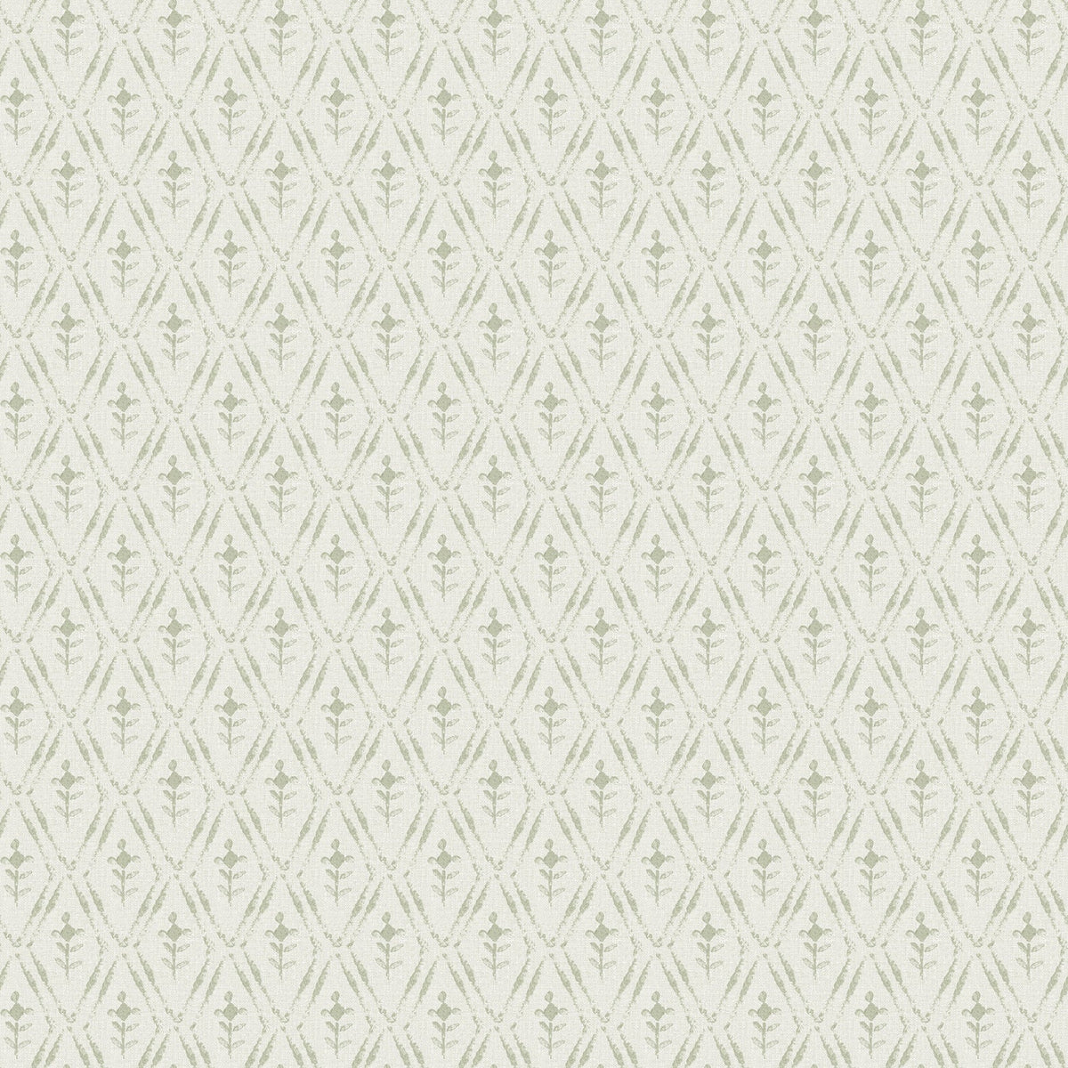 Tillie Diamond Floral Wallpaper in Sage