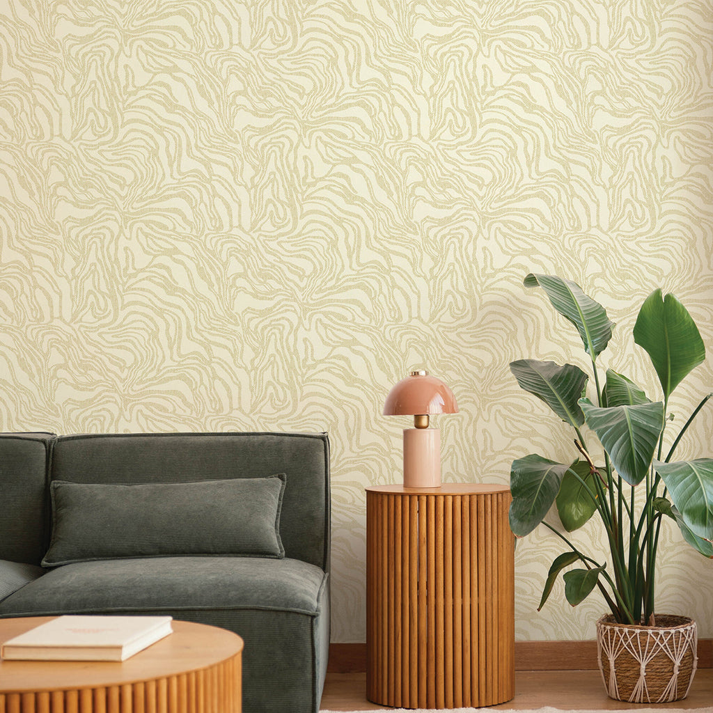 Massar Modern Marbled Wallpaper wallpaper detail or room view