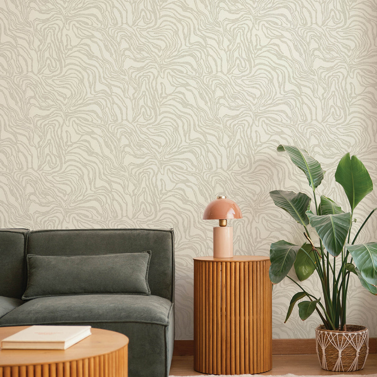 Massar Modern Marbled Wallpaper wallpaper detail or room view