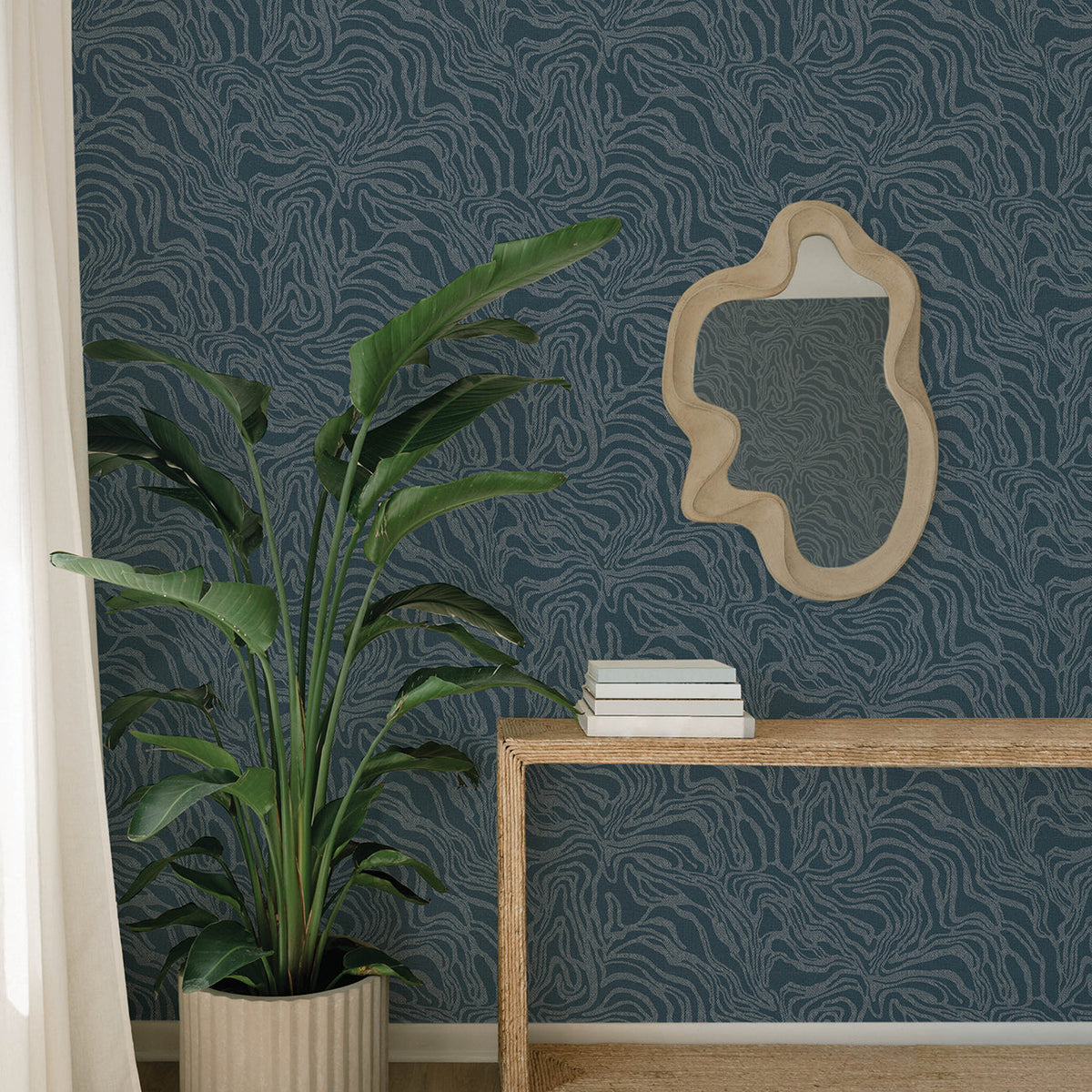 Massar Modern Marbled Wallpaper wallpaper detail or room view